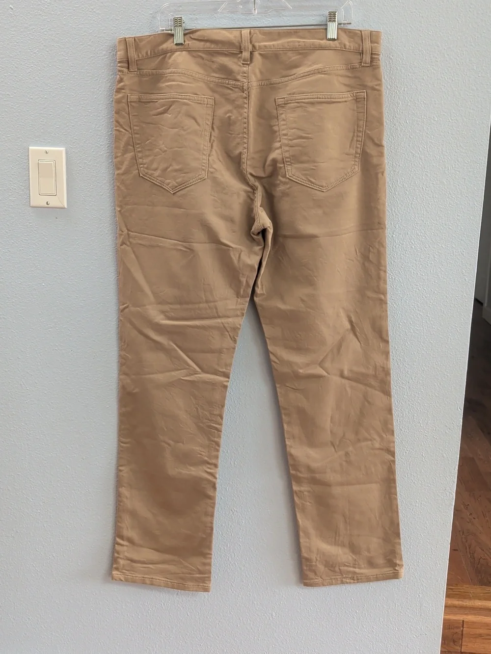 Banana Republic Traveler Slim Fit Pants in Tan